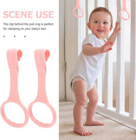 Besportble Baby Pull Rings: 4 PCS Standing Walker تمارين حلقات مساعد - إكسسوارات Playpen للمساعدة in Kuwait