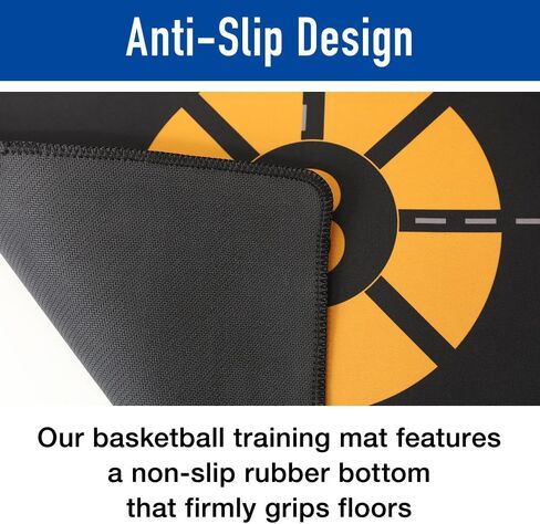 Basketball Footwork Training Mat Portable, Agility Footstep Mat, Non-Slip Silent Antislip Dribble Ball Controll Trainer Kids Adults All Ages in Saudi Arabia
