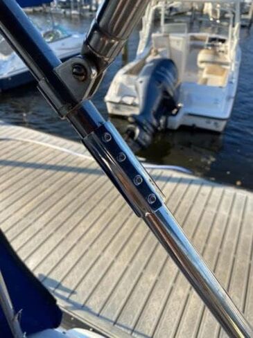 White Water 6895S Stainless Steel Hand Rail Heavy Duty Tube Connector- 3’’ Length, Fits 7/8" Tube OD, Straight Pipe Fitting Connector in Saudi Arabia