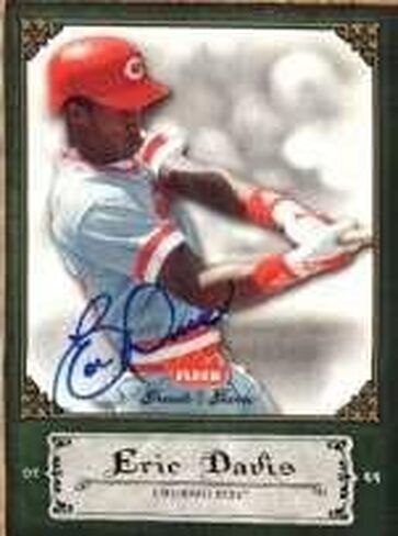 Autographed ERIC DAVIS 2006 FLEER GREATS of the GAME CARD - MLB Autographed Baseball Cards in Saudi Arabia