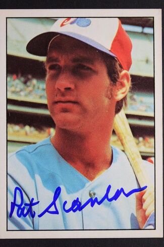 Pat Scanlon Montreal Expos Autographed 1975 SSPC #332 Signed Card RARE 16L - MLB Autographed Baseball Cards in Saudi Arabia