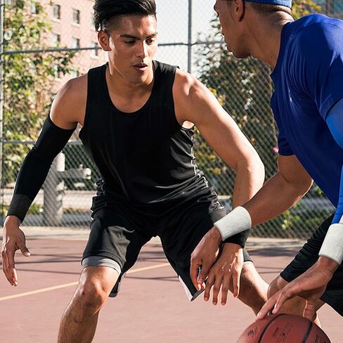 8 Pcs Sweatbands Sport Wristband, Tennis Wristband Moisture Wicking Cotton Terry Cloths Sweatband for Men and Women, Athletic Sweatbands for Running, Basketball, Football, Workout in Saudi Arabia
