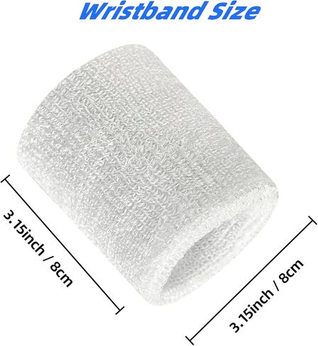 8 PCS عرقات العرق معصم الرياضة ، والرطوبة المعصم التنس فتيل القطن Terry Cloths العرق للرجال والنساء ، وأزمة العرق الرياضية للركض ، وكرة السلة ، وكرة القدم ، والتمرين in Kuwait