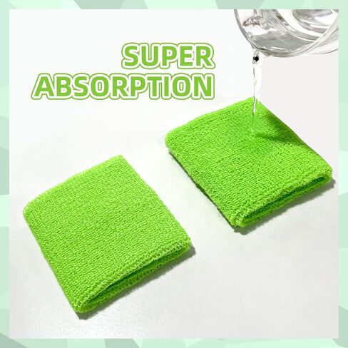 8 PCS عرقات العرق معصم الرياضة ، والرطوبة المعصم التنس فتيل القطن Terry Cloths العرق للرجال والنساء ، وأزمة العرق الرياضية للركض ، وكرة السلة ، وكرة القدم ، والتمرين in Kuwait