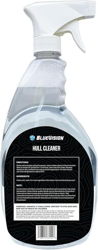 BlueVision Hull Stain Remover and Boat Cleaner - Easily removes Stains, Salt, and Mineral Coloration; Safe on Fiberglass, Plastic, Aluminum, and Painted Surfaces. 32 Oz Spray in Saudi Arabia