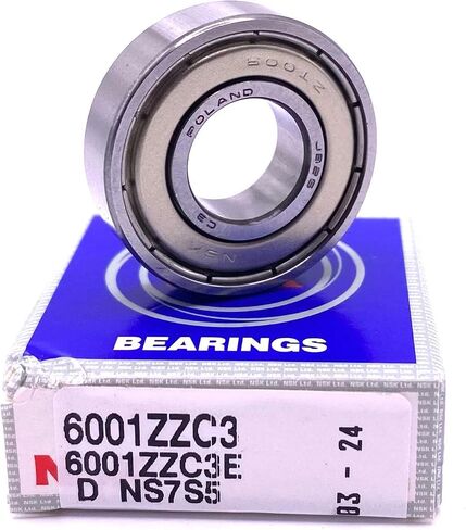 NSK 6001 ZZ C3 Deep Groove Ball Bearing, Metal Shielded 12x28x8 mm in Saudi Arabia