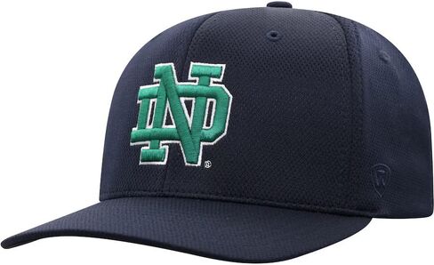 Notre Dame Reflex ND Logo Flex Hat – Navy Blue with Kelly Green Clover | Medium/Large in Saudi Arabia