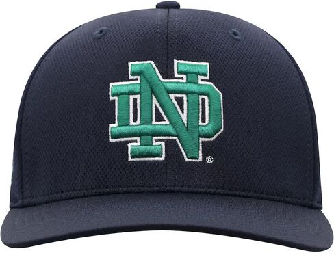 Notre Dame Reflex ND Logo Flex Hat – Navy Blue with Kelly Green Clover | Medium/Large in Saudi Arabia