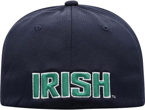 Notre Dame Reflex ND Logo Flex Hat – Navy Blue with Kelly Green Clover | Medium/Large in Saudi Arabia