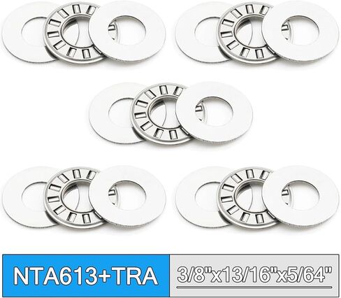 NTA613 + TRA Inch Thrust Needle Roller Bearing with Two TRA613 Washers 9.525 * 20.64 * 1.984 mm (5 PCS) TC613 NTA 613 in Saudi Arabia