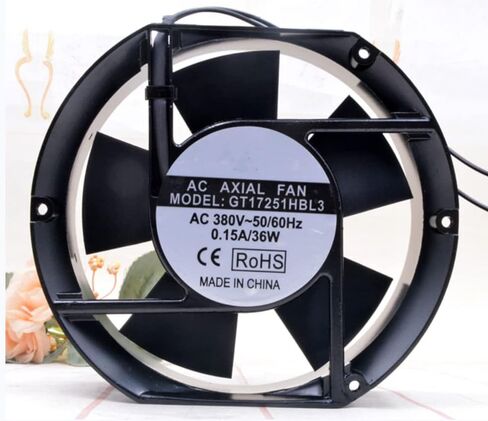 for GT17251HBL3 380V 0.15A 36W 2700RPM 230CFM 48DBA 172X150X51MM 2-Wire Cooling Fan in Saudi Arabia