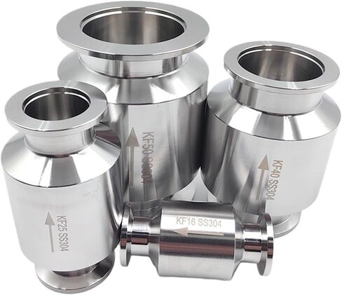 1pc 304 Stainless Steel Tri Clamp Sanitary Vacuum Inline One-way Check Valve, KF16 KF25 KF40 KF50 Suitable Vacuum Piping(KF16) in Saudi Arabia