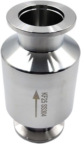 1pc 304 Stainless Steel Tri Clamp Sanitary Vacuum Inline One-way Check Valve, KF16 KF25 KF40 KF50 Suitable Vacuum Piping(KF16) in Saudi Arabia