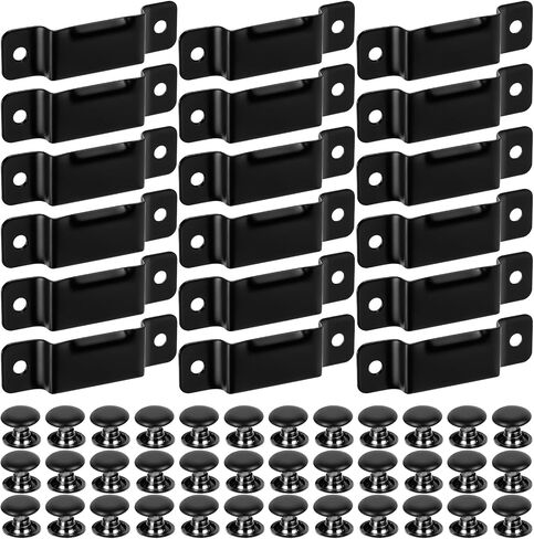 18 PCS Metal Tape قياس مقاطع مع مسامير تركيب ، حامل قياس شريط للحزام in Saudi Arabia