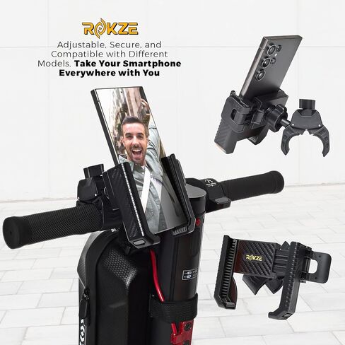 E-Scooter Kit: 3L Waterproof EVA Hard Shell Storage Bag, Scooter Phone Holder & 90" Scooter Strap - Essential Electric Scooter Accessory for Adult Urban Commuters in Saudi Arabia
