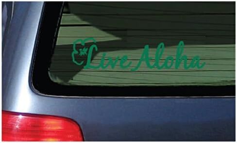 Live Aloha Car Window Sticker Flower Hawaii Descic in Kuwait