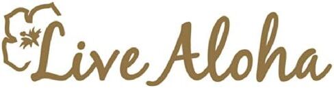 Live Aloha Car Window Sticker Flower Hawaii Design Decal - Bumper Laptop Stickers in Saudi Arabia