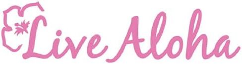 Live Aloha Car Window Sticker Flower Hawaii Design Decal - Bumper Laptop Stickers in Saudi Arabia