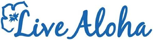 Live Aloha Car Window Sticker Flower Hawaii Design Decal - Bumper Laptop Stickers in Saudi Arabia