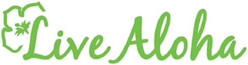 Live Aloha Car Window Sticker Flower Hawaii Design Decal - Bumper Laptop Stickers in Saudi Arabia