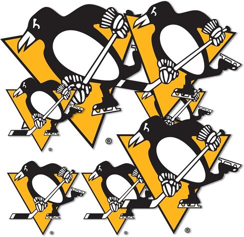 Desert Cactus Pittsburgh Penguins ملصق NHL فريق الهوكي الوطني فينيل شارات محمول زجاجة ماء القرص (النوع 3 - الشعار الرئيسي) in Saudi Arabia