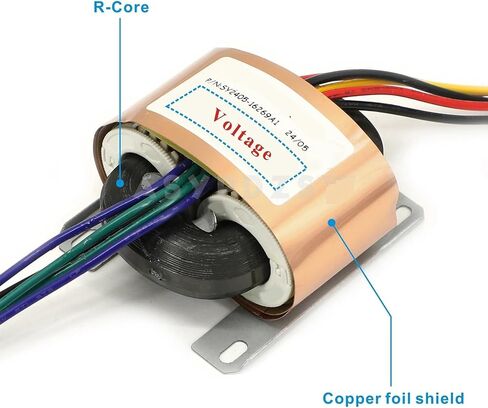 1PCS R-50 60VA R-Core Transformer with Copper foil Shield 60W Type-R SEC 9V/12V/15V/18V/24V/27V(SEC 0-9V) in Saudi Arabia