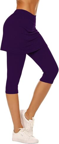 Tennis Skirts for Women Athletic Golf Capris Skirted Leggings Activewear Yoga Pants Pickleball Outfits in Saudi Arabia