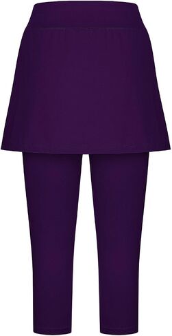 Tennis Skirts for Women Athletic Golf Capris Skirted Leggings Activewear Yoga Pants Pickleball Outfits in Saudi Arabia