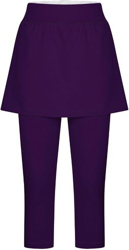 Tennis Skirts for Women Athletic Golf Capris Skirted Leggings Activewear Yoga Pants Pickleball Outfits in Saudi Arabia