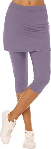 Tennis Skirts for Women Athletic Golf Capris Skirted Leggings Activewear Yoga Pants Pickleball Outfits in Saudi Arabia