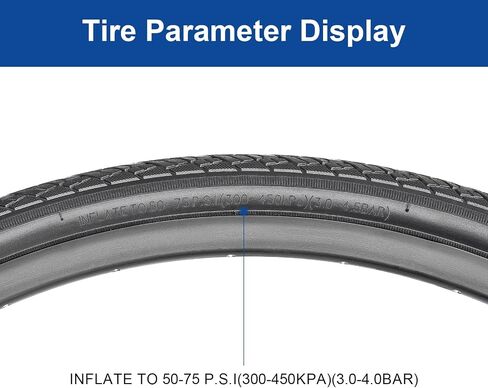 700C إطار الدراجة 37-622 700X35C إطار الدراجات و 700 × 35/43C أنبوب الدراجة مناسبة ل 700 × 35C المدينة/الطريق البديل للطي (واحد) in Kuwait