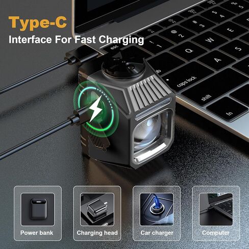 1200 LM Bike Lights لركوب الليل ، LED USB-C قابلة لإعادة الشحن IPX65 ماء للدراجات الأمامية لركوب الدراجات الجبلية على الطريق الجبلي in Kuwait