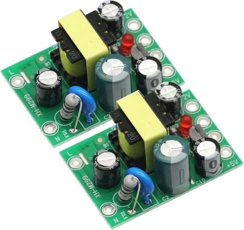 2PCS AC-DC وحدة تبديل وحدة تمويل وحدة تحويل وحدة محول AC-DC AC-DC الإخراج AC 110V-220V إلى DC 5V 12V in Saudi Arabia
