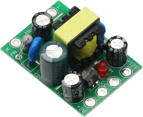 2PCS AC-DC وحدة تبديل وحدة تمويل وحدة تحويل وحدة محول AC-DC AC-DC الإخراج AC 110V-220V إلى DC 5V 12V in Saudi Arabia