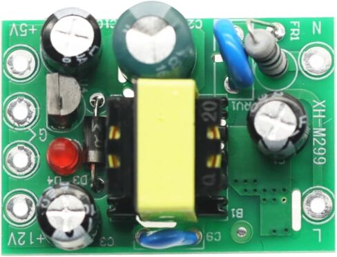 2PCS AC-DC وحدة تبديل وحدة تمويل وحدة تحويل وحدة محول AC-DC AC-DC الإخراج AC 110V-220V إلى DC 5V 12V in Saudi Arabia