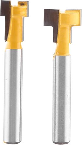 2pcs trimers bit slot arouter الأصفر t ، وآلات نقش مناسبة لمختلف التطبيقات in Kuwait