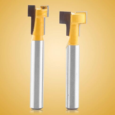 2pcs trimers bit slot arouter الأصفر t ، وآلات نقش مناسبة لمختلف التطبيقات in Kuwait