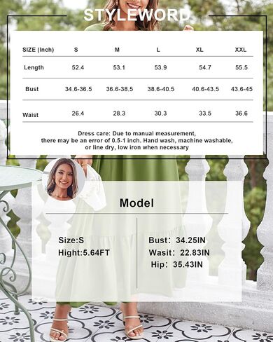 STYLEWORD Women's 2026 Summer Maternity Dress Short Sleeve V Neck Tiered Boho Flowy Long Maxi Dress in Saudi Arabia