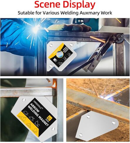 مغناطيس لحام مجموعة صغيرة ، 6 قطع من اللحام المغناطيسي وحامل المشابك 25 رطل و 10 رطل ، سهم 2pcs ، 2pcs سداسي ، 2pcs mini ، ملحقات وأدوات اللحام بالطاقة ، اللحام للسيارة in Kuwait