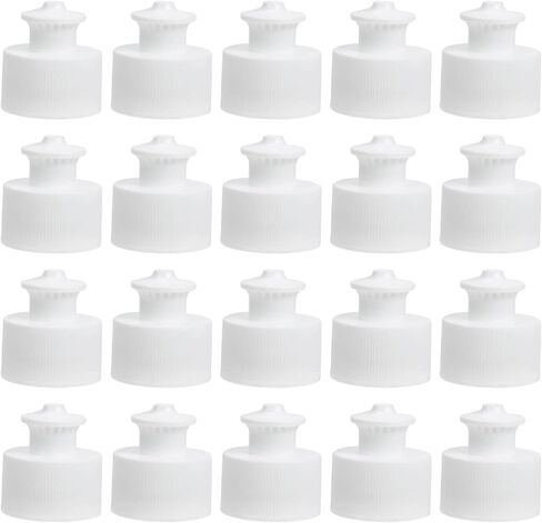 Soda Bottle Caps 20Pcs Push Pull Replacement Caps Sports Bottle Lids Safe Twisted Reusable Plastic Cap Cover Lid for Soda Water s White 3cm Water Replacement in Saudi Arabia