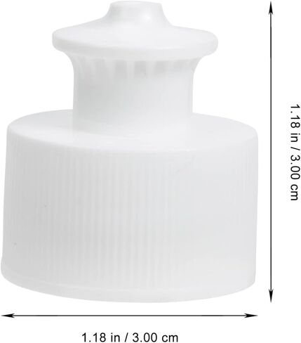 Soda Bottle Caps 20Pcs Push Pull Replacement Caps Sports Bottle Lids Safe Twisted Reusable Plastic Cap Cover Lid for Soda Water s White 3cm Water Replacement in Saudi Arabia