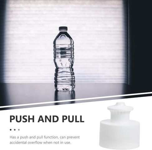 Soda Bottle Caps 20Pcs Push Pull Replacement Caps Sports Bottle Lids Safe Twisted Reusable Plastic Cap Cover Lid for Soda Water s White 3cm Water Replacement in Saudi Arabia
