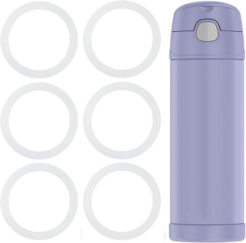 ختم مطاطي بديل لـ Joshey لـ Thermos funtainer 16 أونصة ، غطاء زجاجة صنبور ، 6pcs مقاومة للتسرب ، حلقة زجاجة ماء من حشية السيليكون ، الطراز القديم (غطاء مع خط) in Saudi Arabia