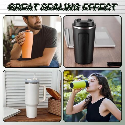 Rubber Seal Replacement Gasket for Yeti 20 oz Tumbler Lids, 6 Pcs Silicone O Ring Gaskets with 1 Pcs Tweezer Compatible with Yeti 20oz Tumbler, 10/24 oz Mug, 25 oz Straw Mug and 10 oz Lowball in Kuwait