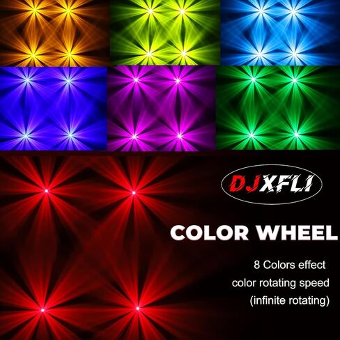 150W Moving Head DJ Lights LED Stage Light Beam Spot Wash 8 Gobos 8 Colors Stage Lighting DMX 512 with Sound Activated for Wedding Live Show Disco Events Party in Kuwait