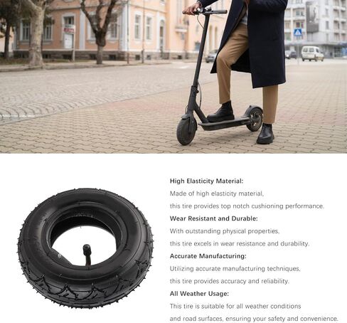 175x50 Electric Scooter Tire Set 7in Rubber Wheel Tyre Strong Grip Anti Slip Easy Installation Electric Scooter Parts in Saudi Arabia