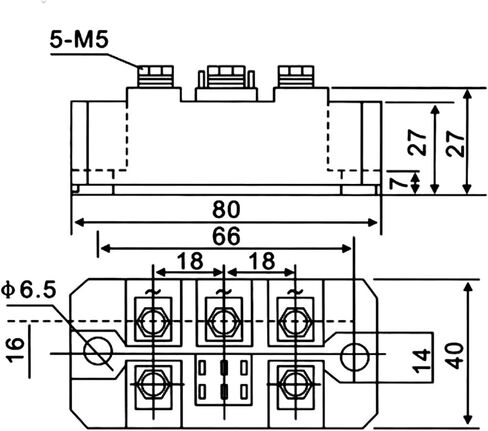 1pc MDS120A Three-Phase Rectifier Bridge Module 120A12V 24V 48V 68V 72V 110V 1600V Rectifier Bridge 150A(MDS120A 68V) in Saudi Arabia