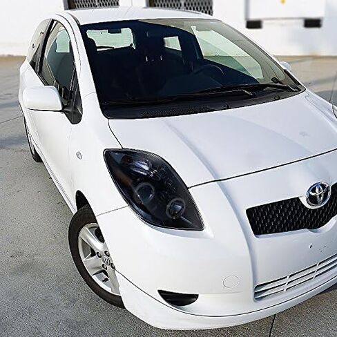 المواصفات Tuning Black Halo Projector LED مصابيح الأمامية الأمامية متوافقة مع 2006-2008 Toyota Yaris Hatchback ، ANDELL LISE-PALE RESIDERSBLY ASSEMBLY in Kuwait