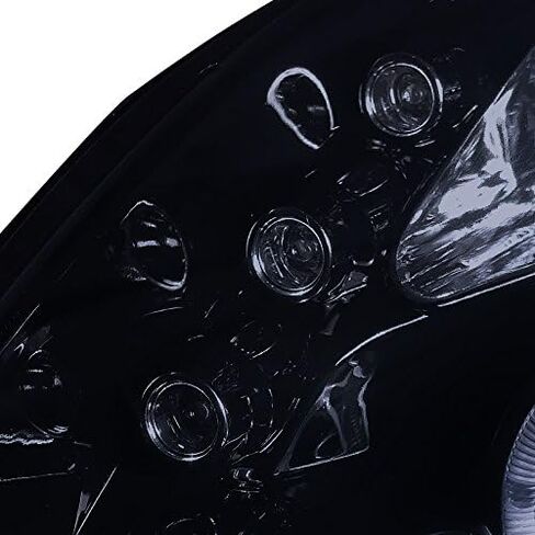 المواصفات Tuning Black Halo Projector LED مصابيح الأمامية الأمامية متوافقة مع 2006-2008 Toyota Yaris Hatchback ، ANDELL LISE-PALE RESIDERSBLY ASSEMBLY in Kuwait