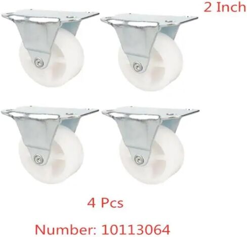4 Pieces/lot 2-inch Nylon Directional Wheels Freezer Tool Box Trolley Silent Plastic casters Small in Saudi Arabia